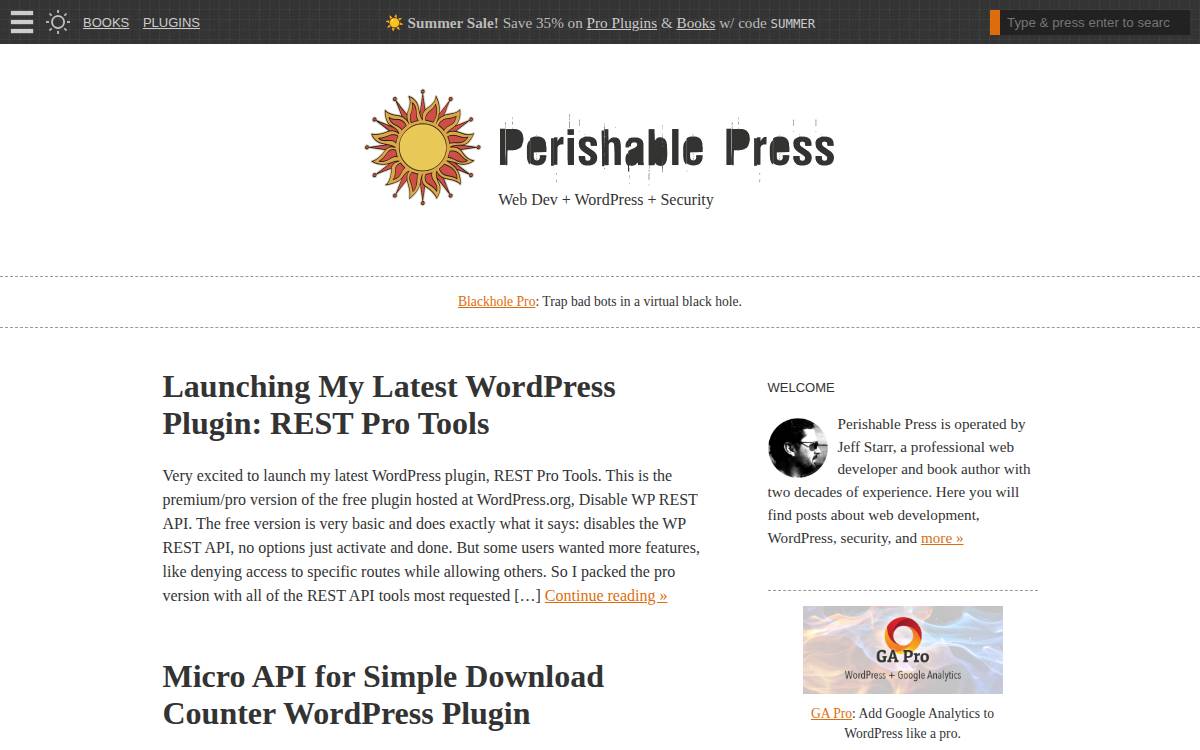 Perishable Press website preview