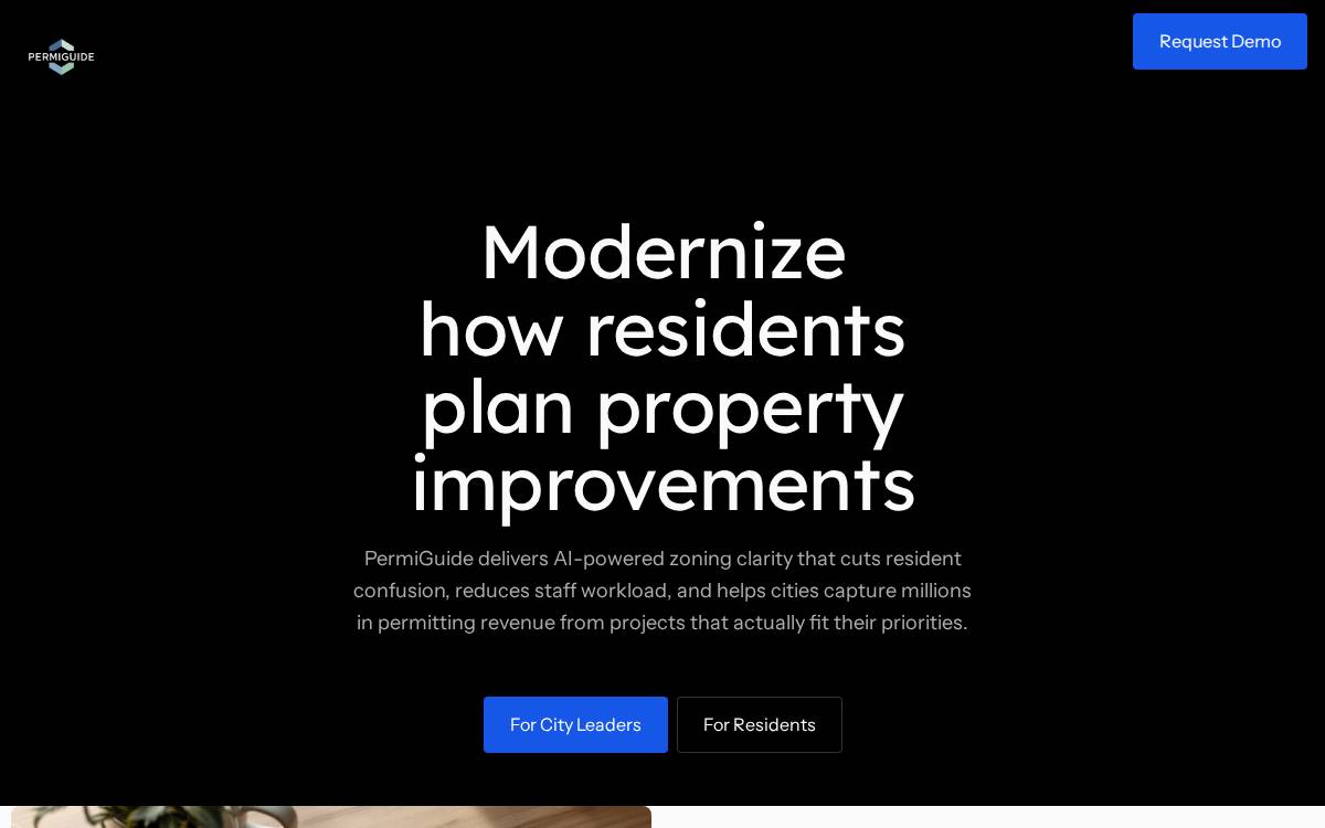 PermiGuide website preview