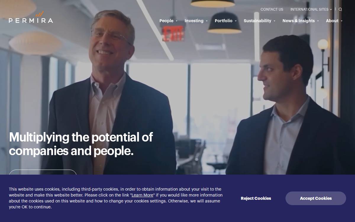Permira website preview