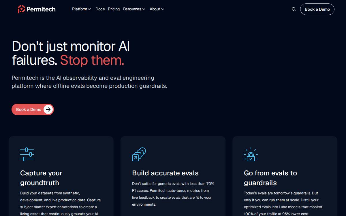 Permitech website preview