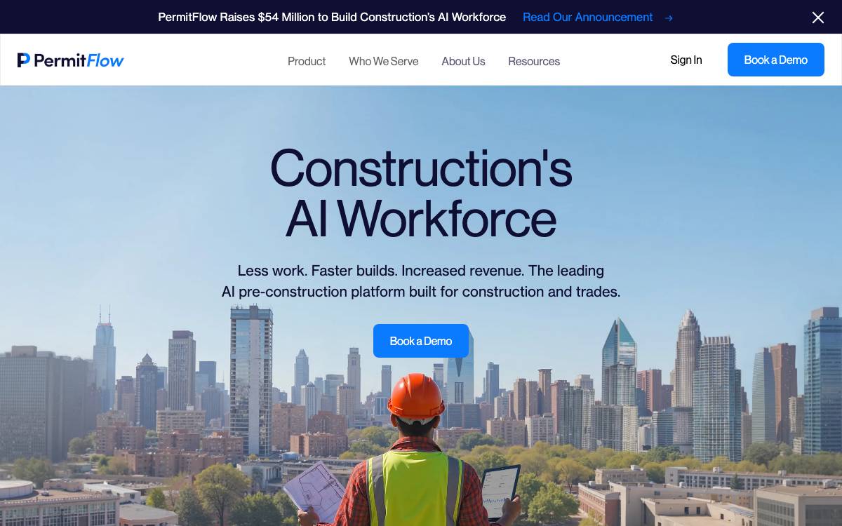 Permitflow website preview