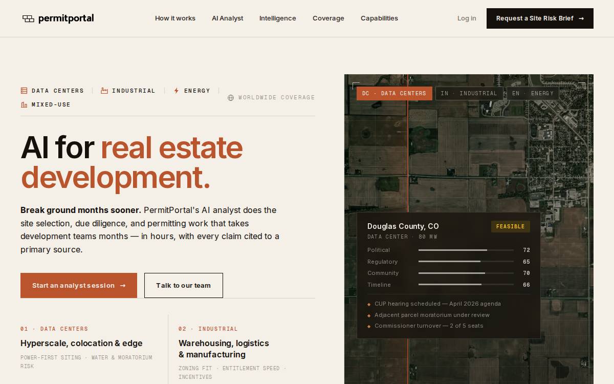 PermitPortal website preview
