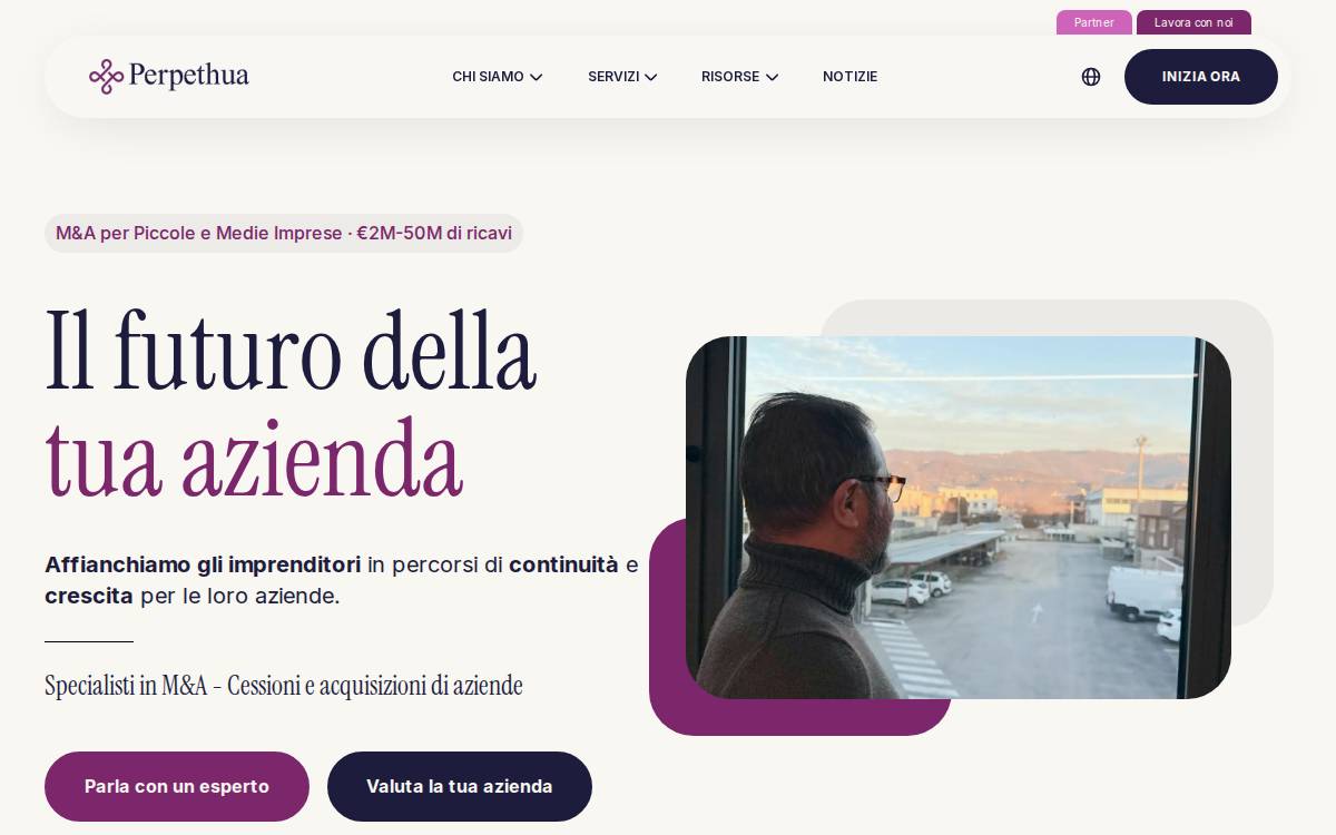 Perpethua website preview