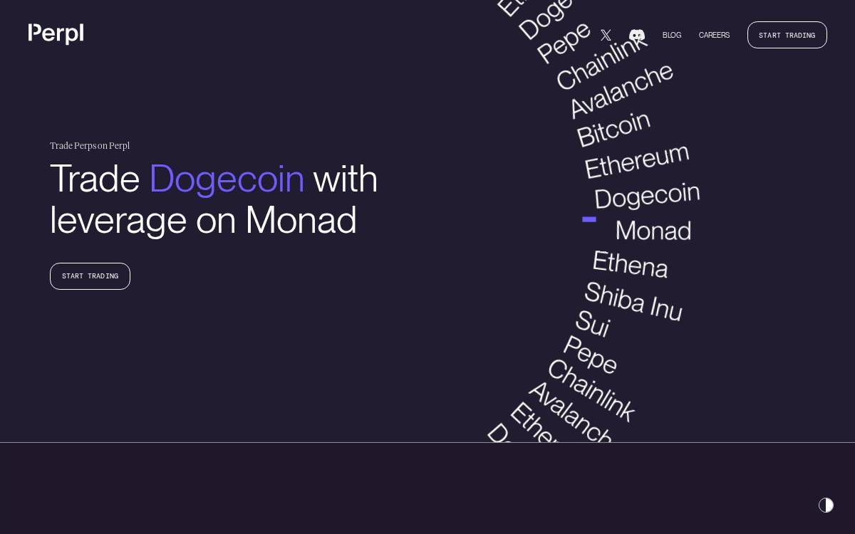 Perpl website preview