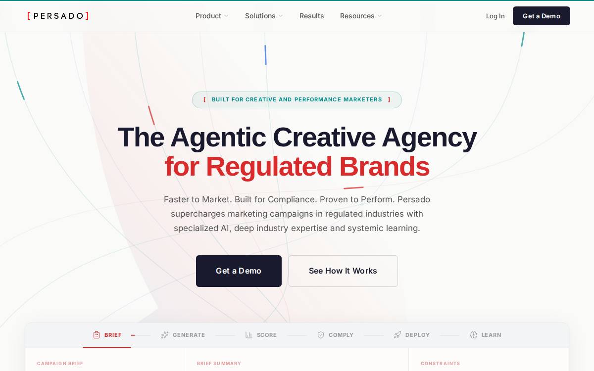 Persado website preview
