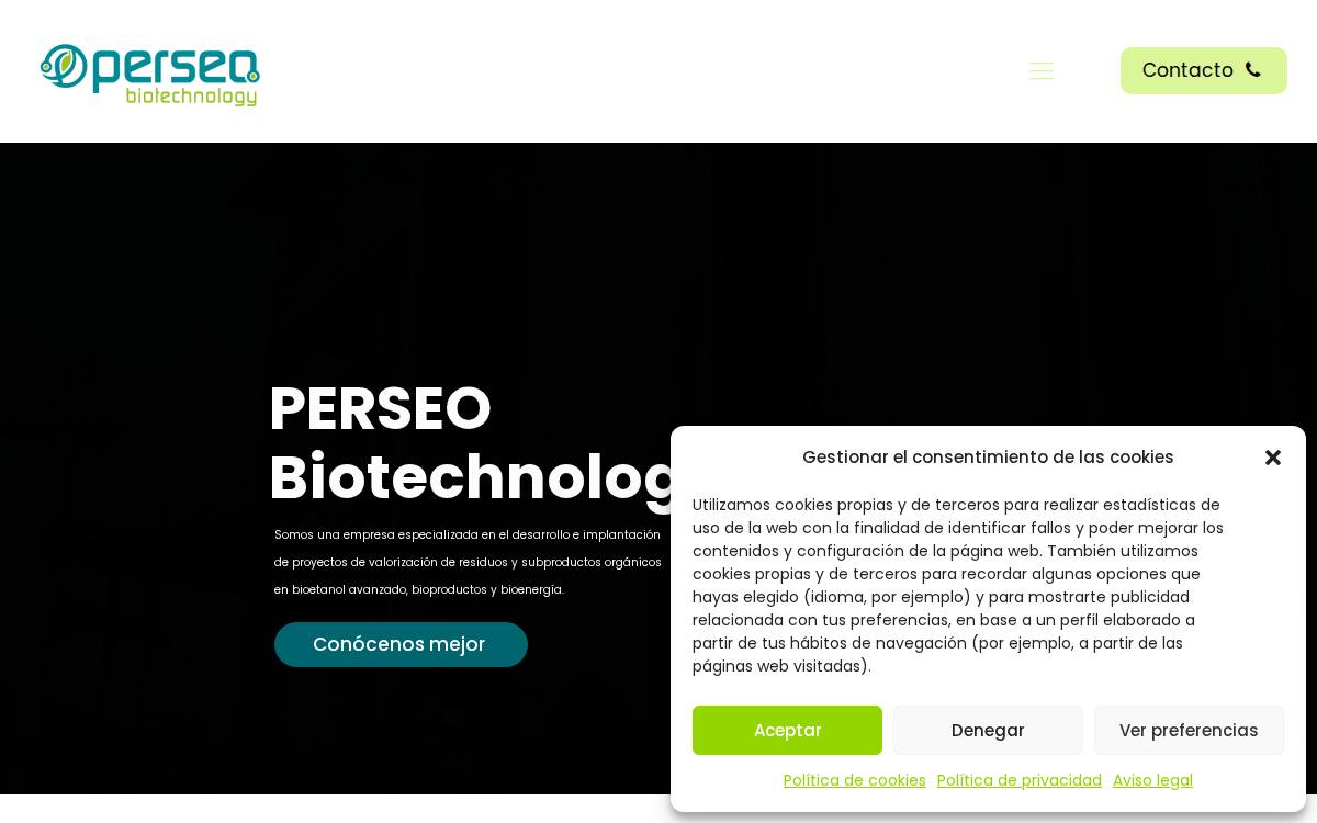 Perseobiotech website preview