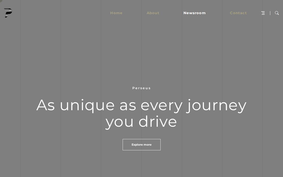 Perseus EV website preview
