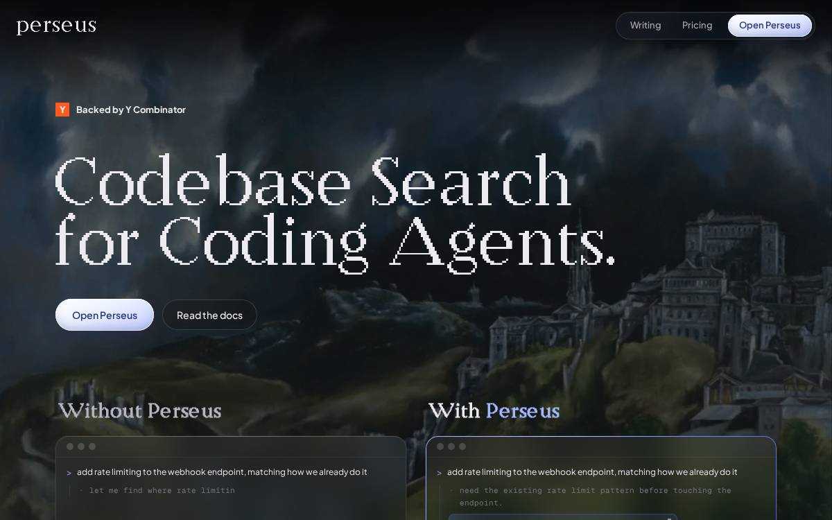 Perseus website preview