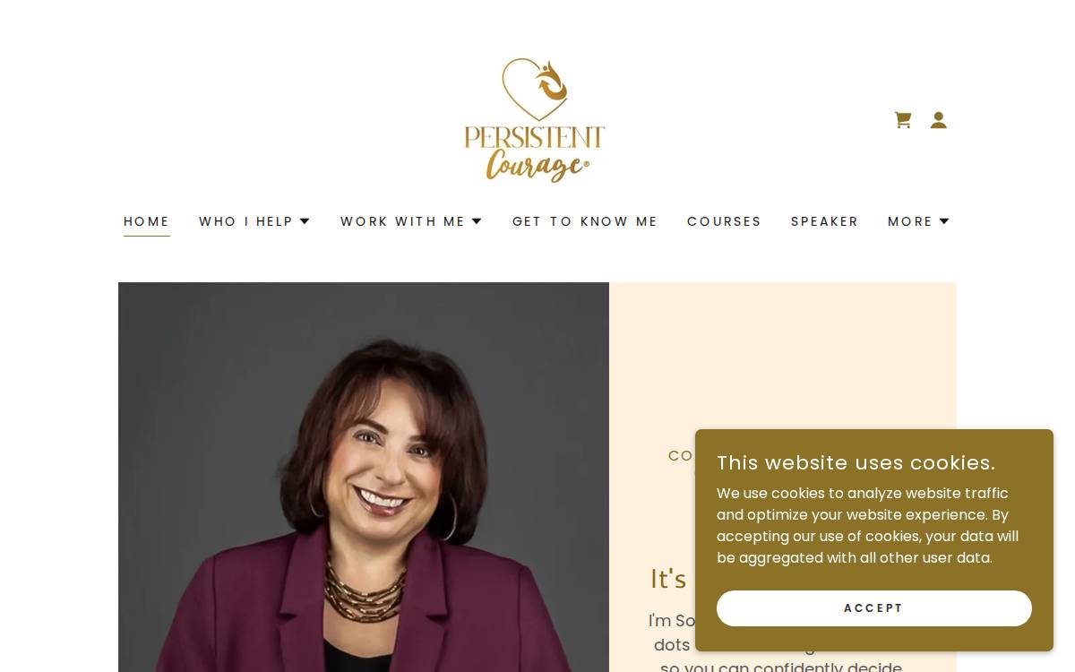 Persistentcourage website preview
