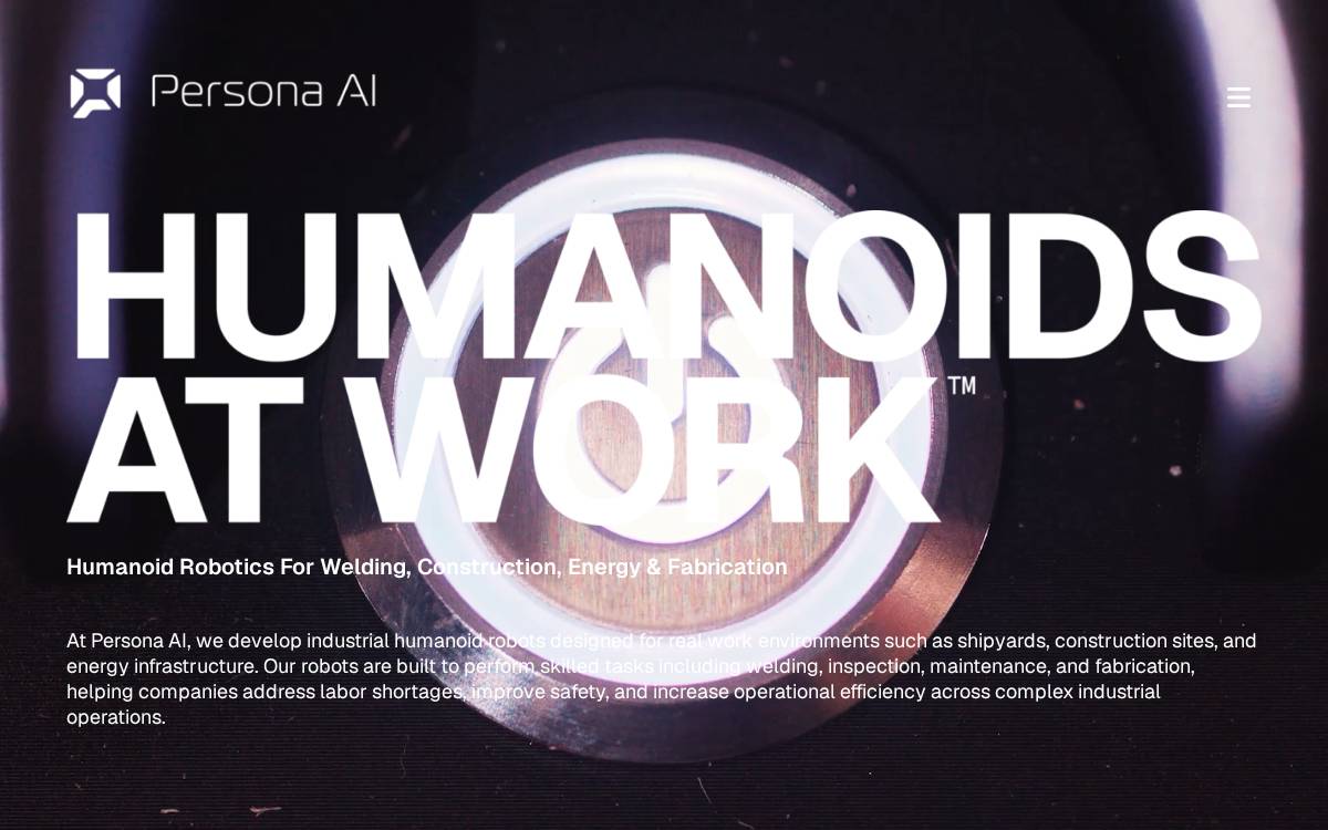 Persona AI website preview