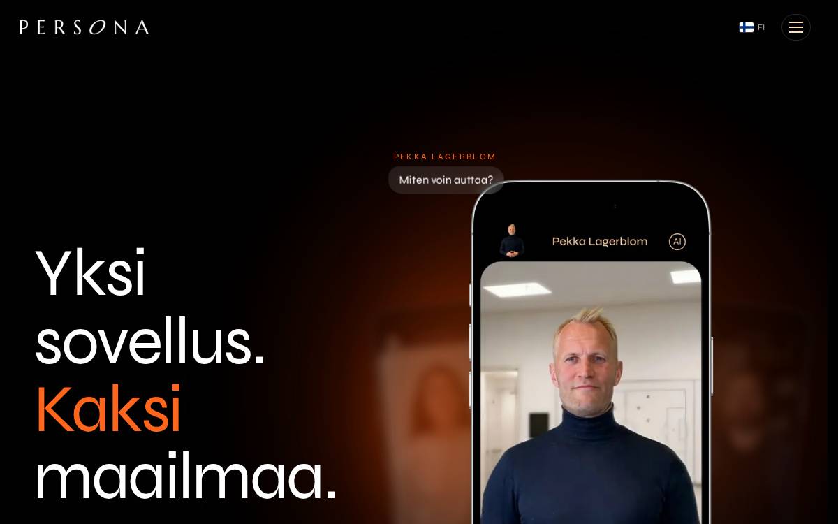 Personaavatar website preview