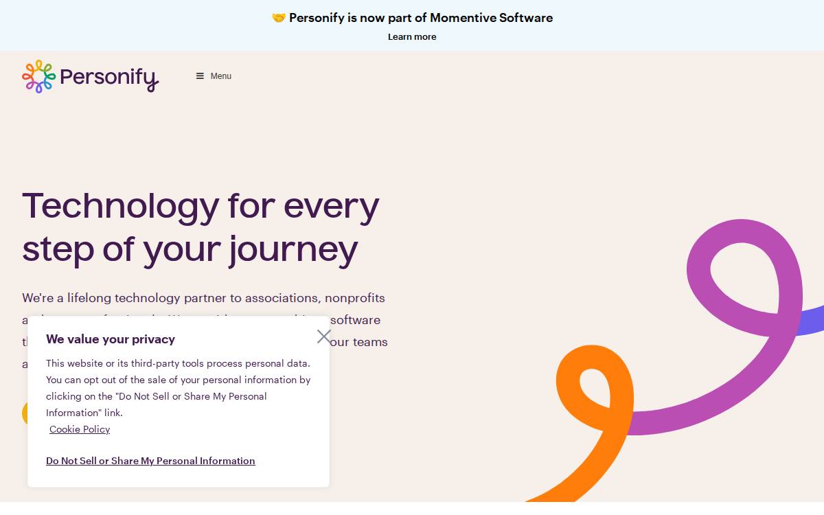 Personify website preview