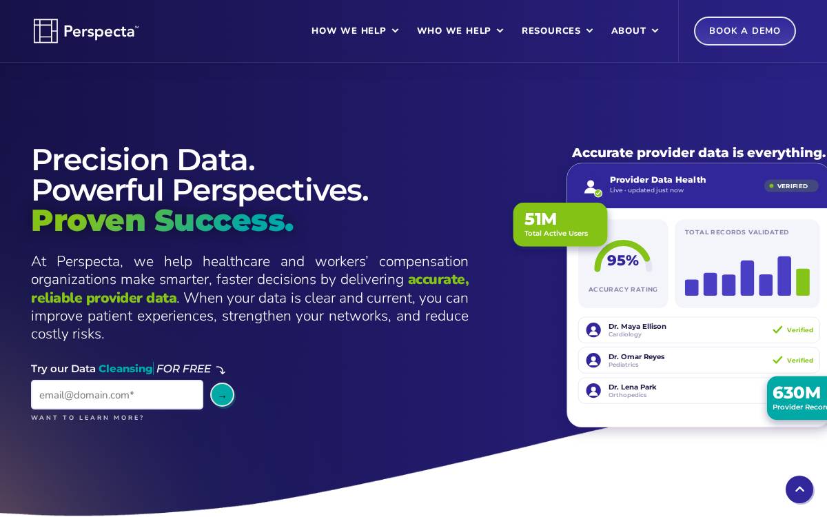 Perspecta website preview
