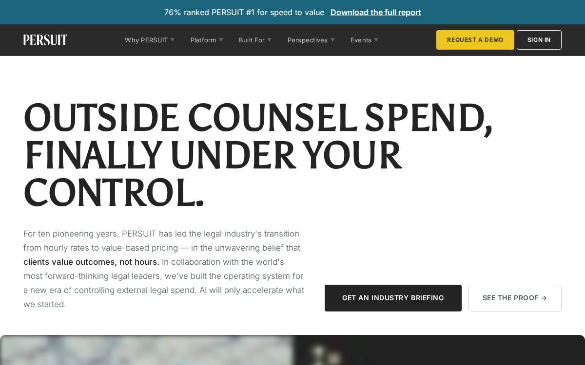 Persuit website preview