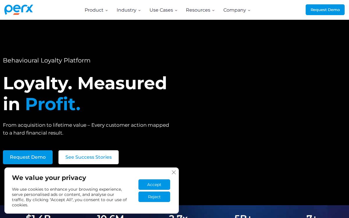 Perx website preview