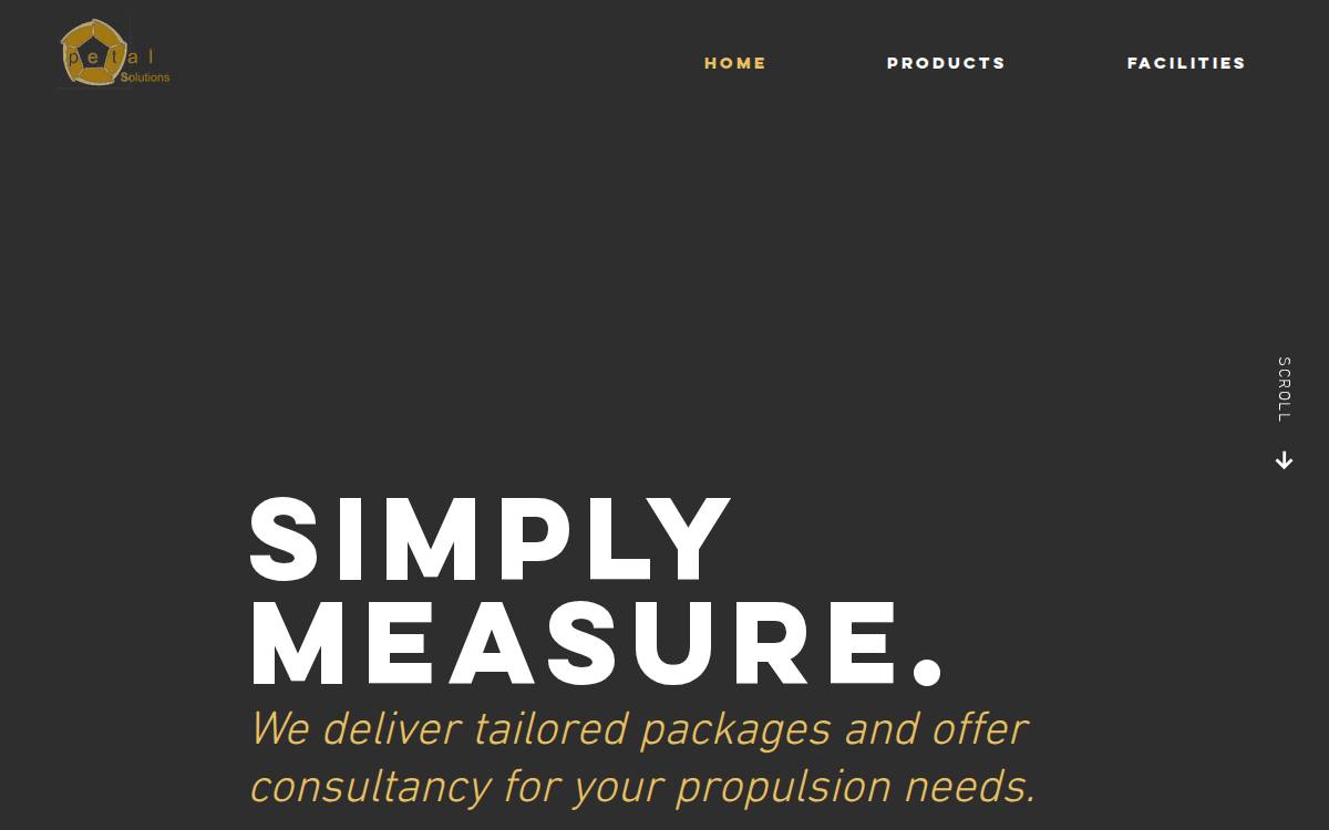 Petal Solutions website preview