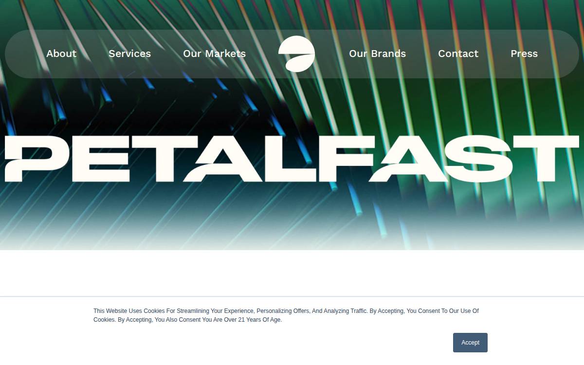 Petalfast website preview