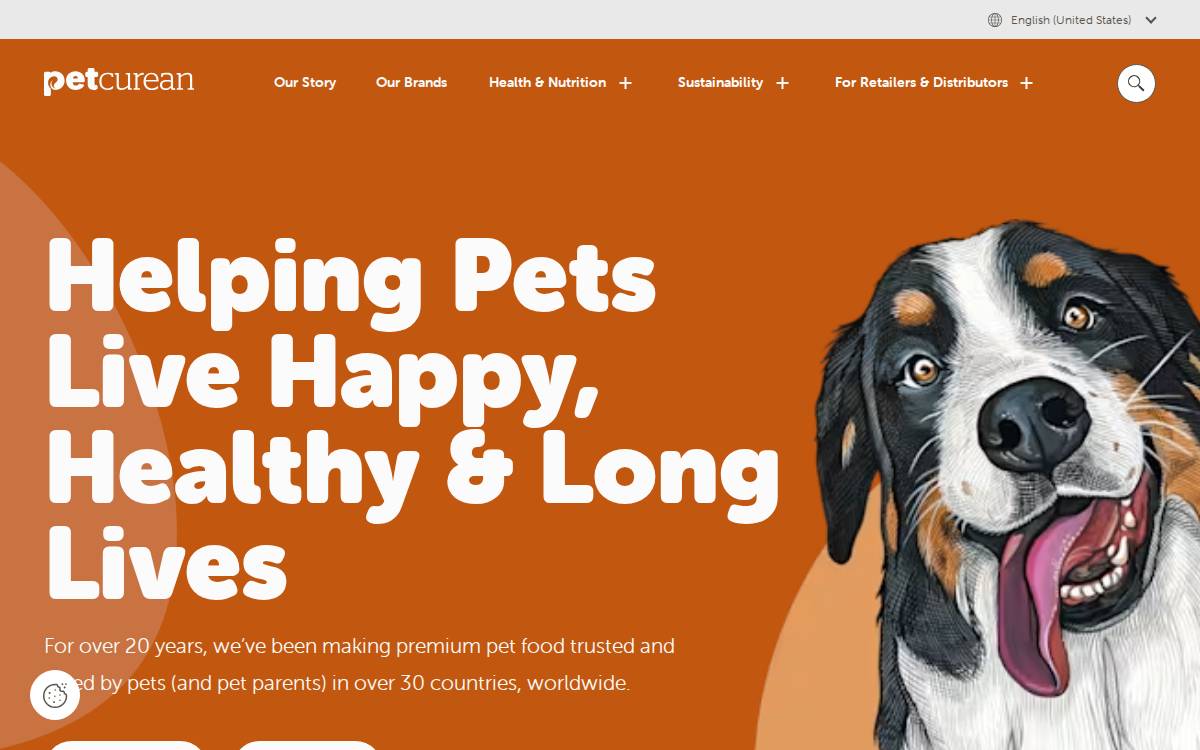 Petcurean website preview