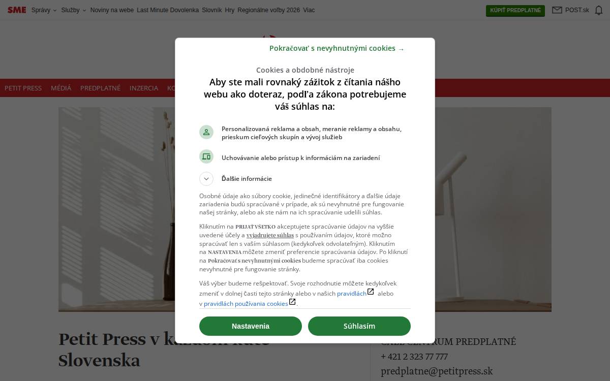 Petit Press website preview