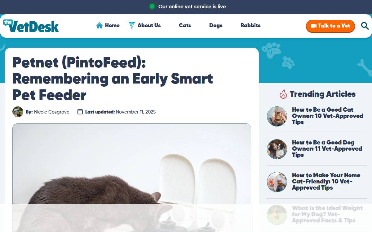 Petnet website preview
