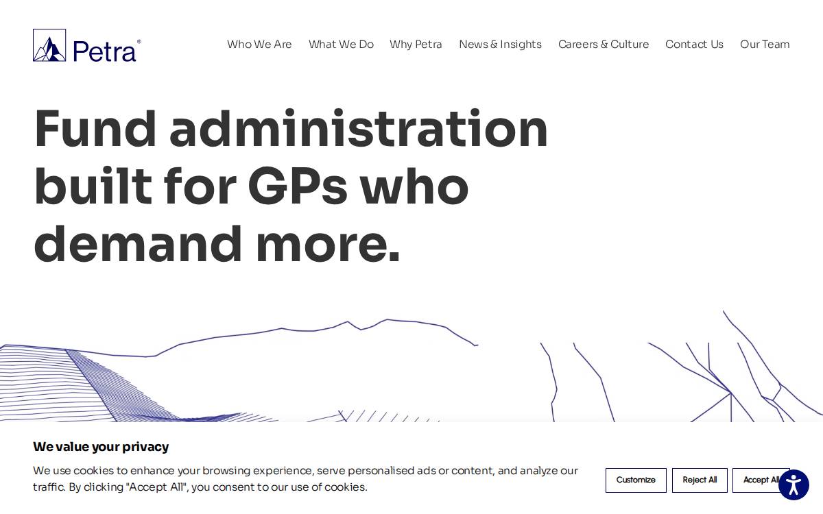 Petra Funds Group website preview