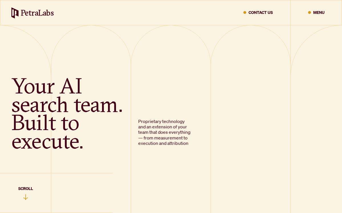 Petra Labs website preview