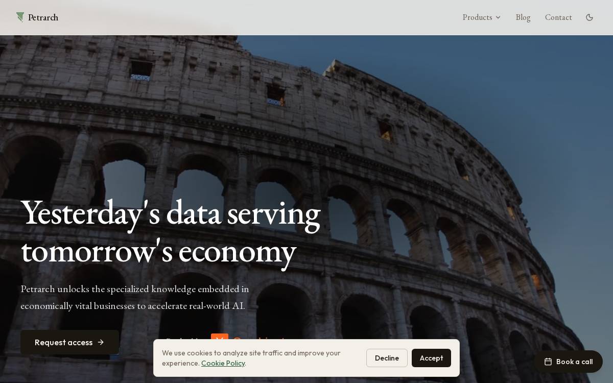 Petrarch website preview