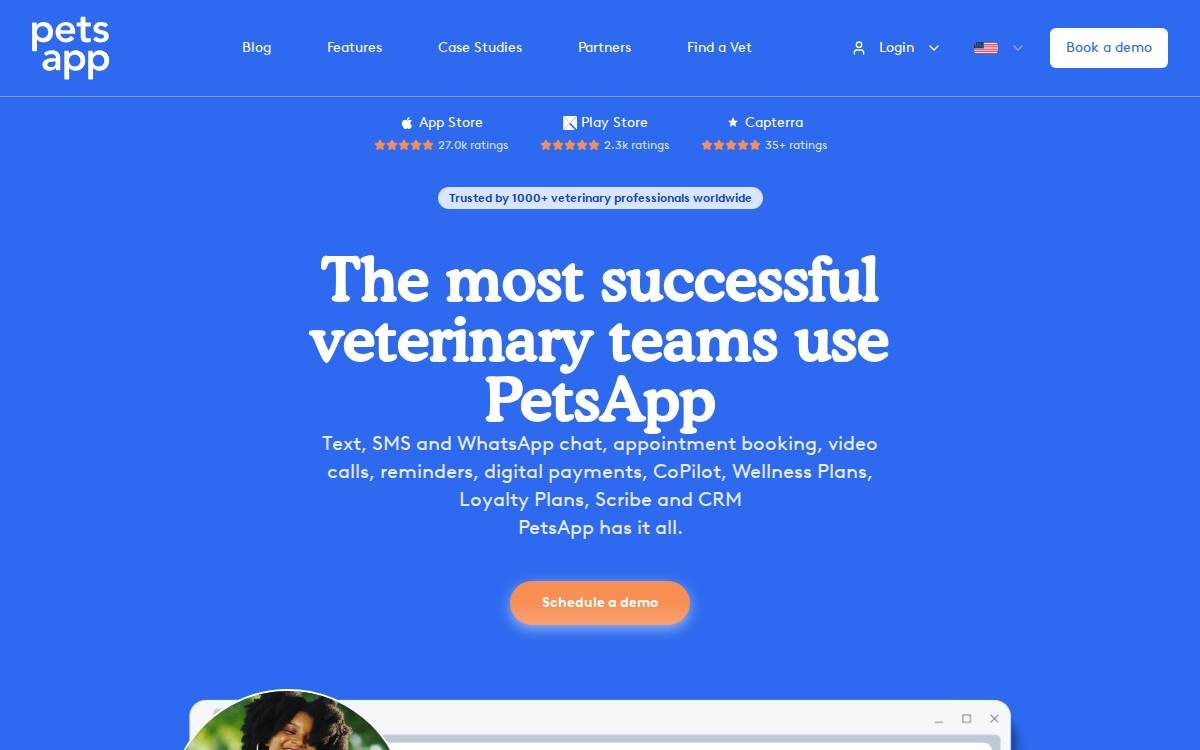 PetsApp website preview