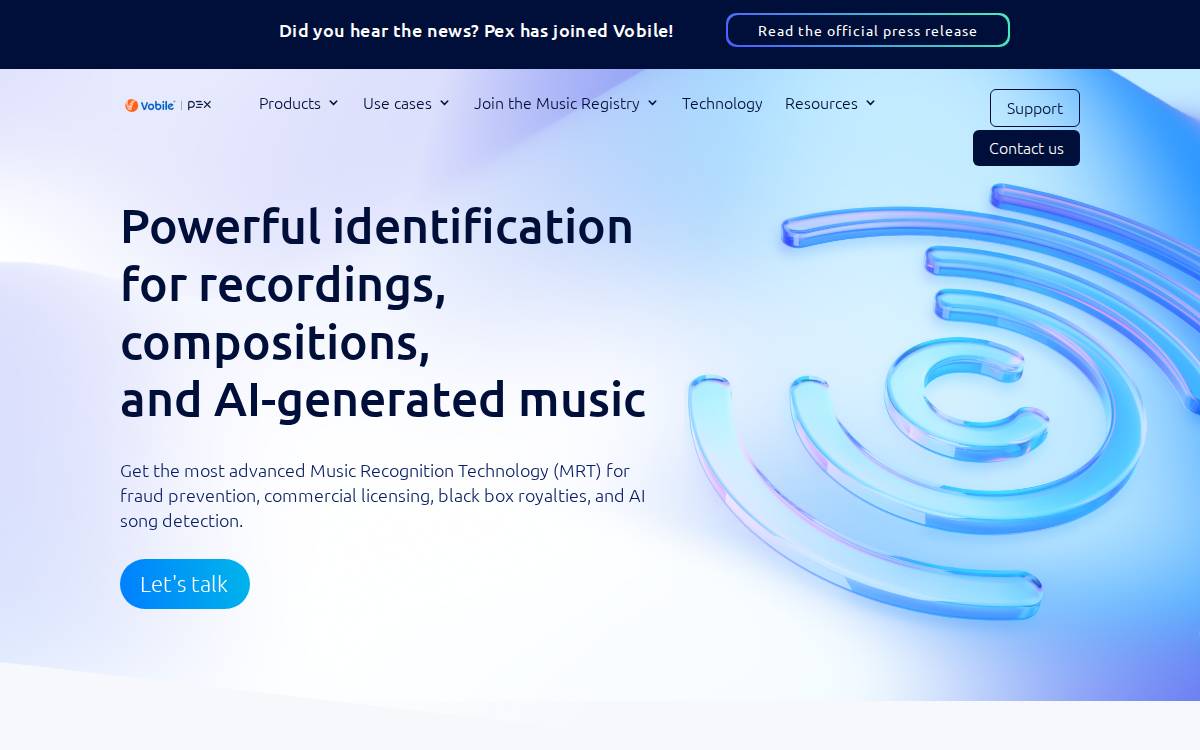 Pex website preview