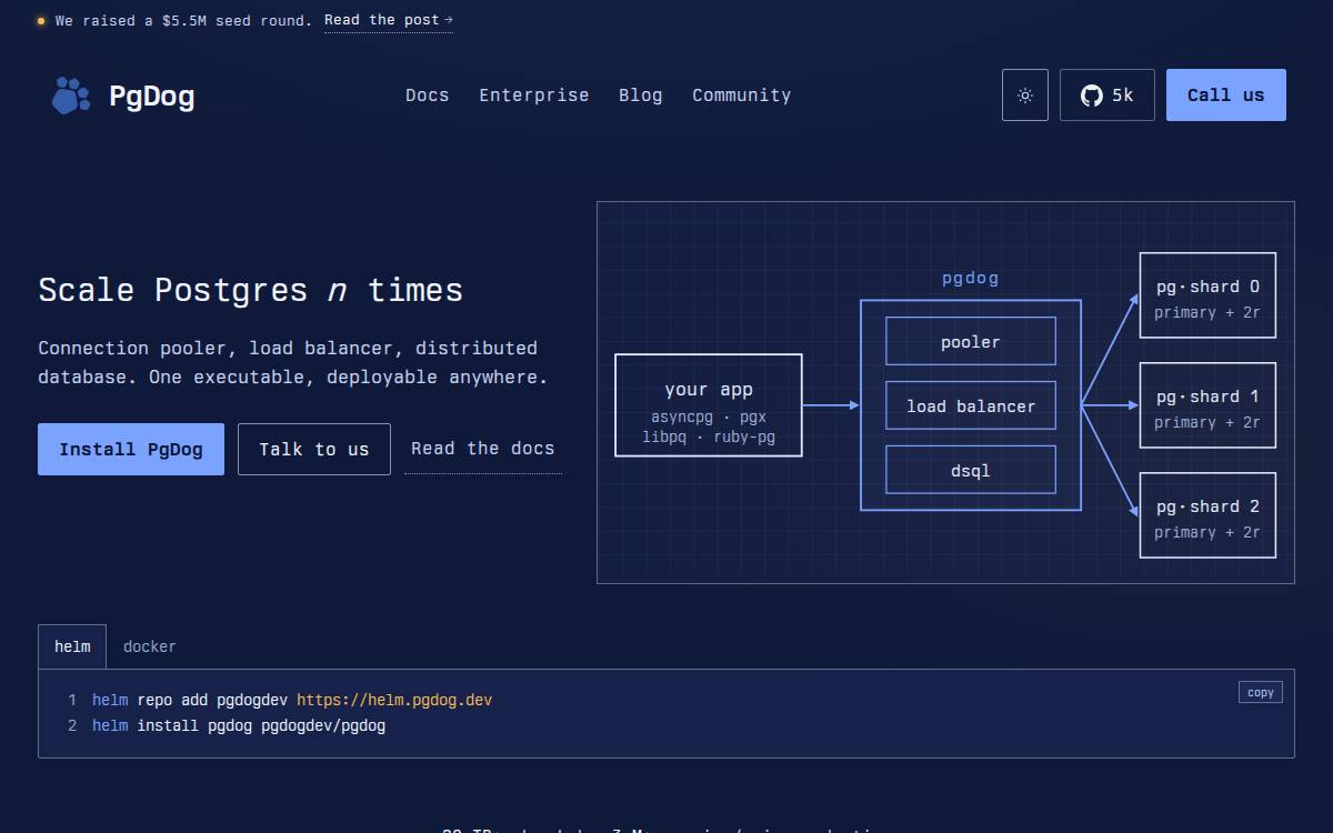 PgDog website preview