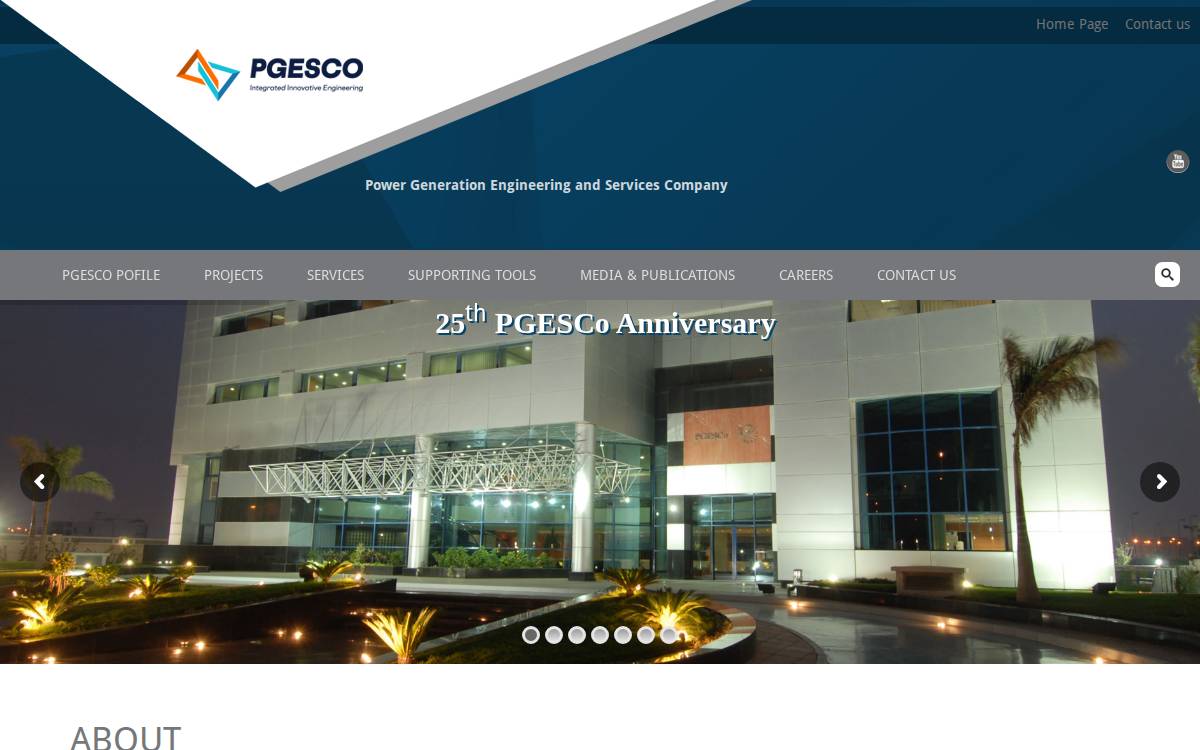 PGESCo website preview