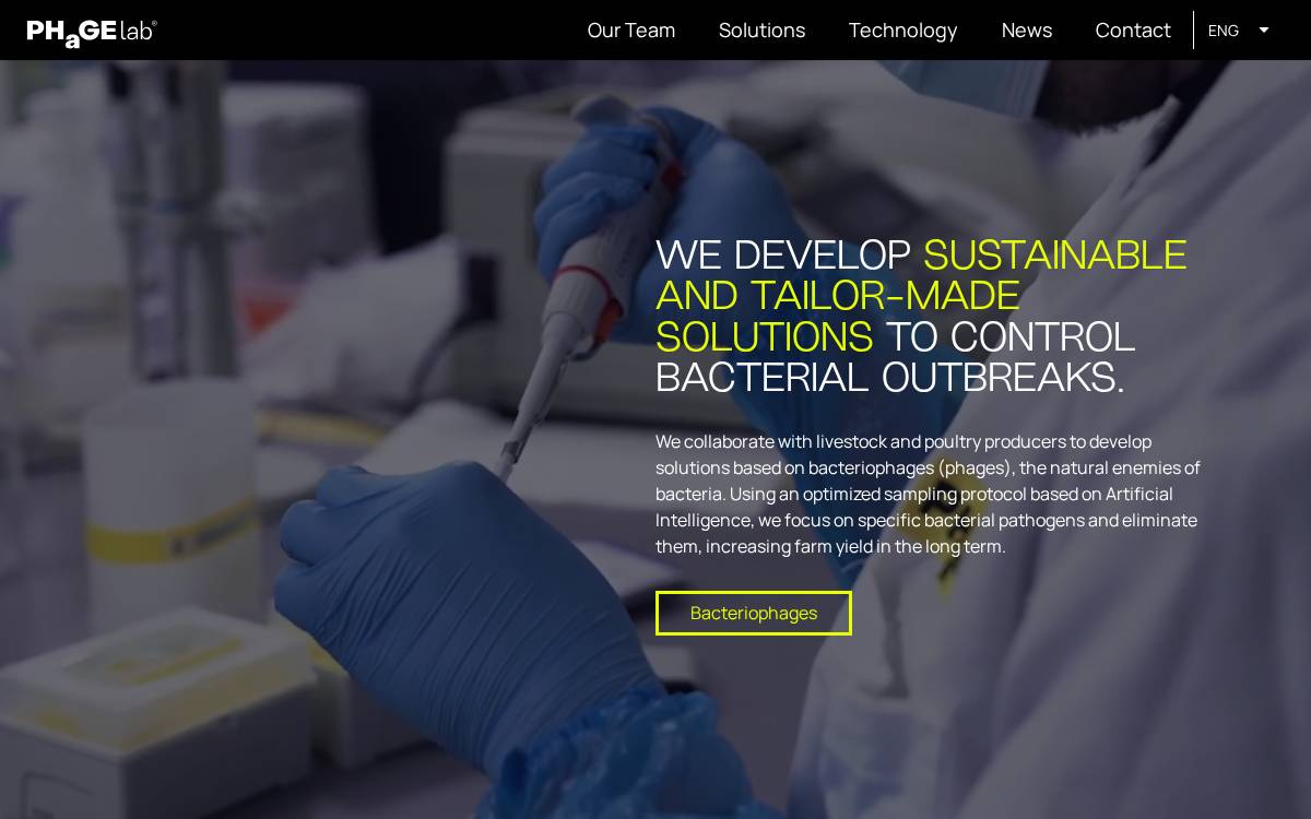 Phage Lab website preview