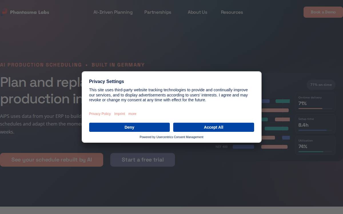 Phantasma Labs website preview