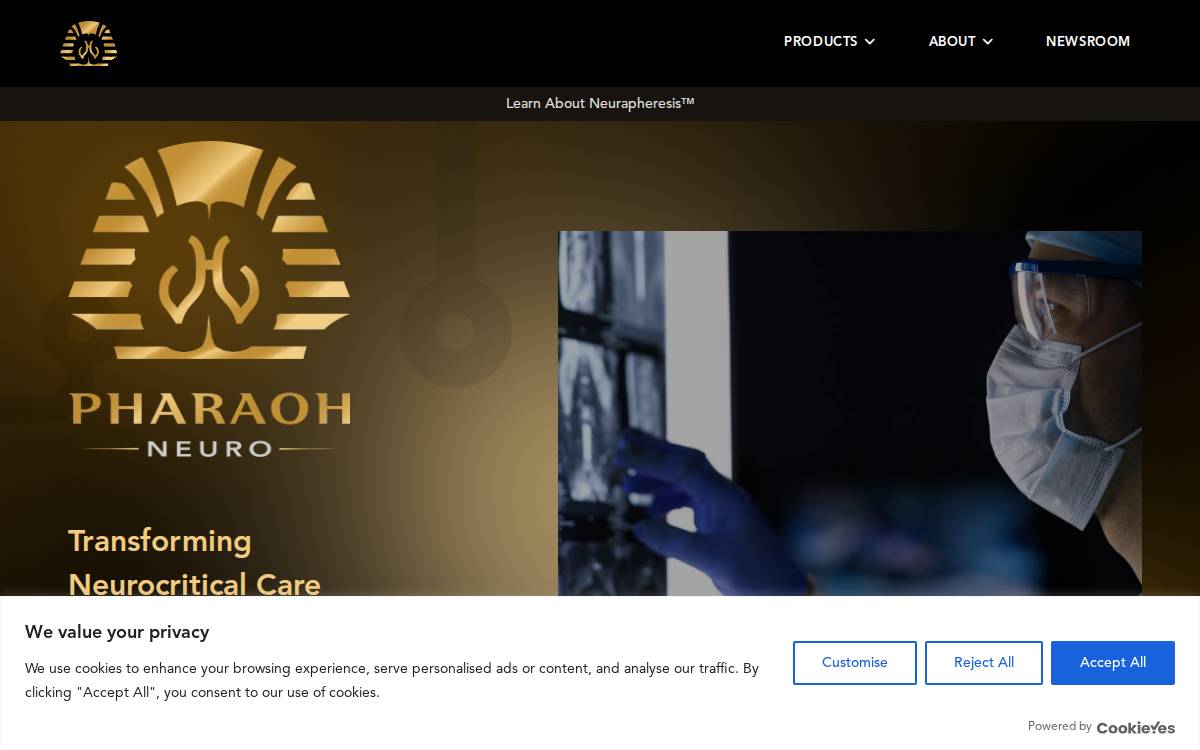 Pharaoh Neuro website preview