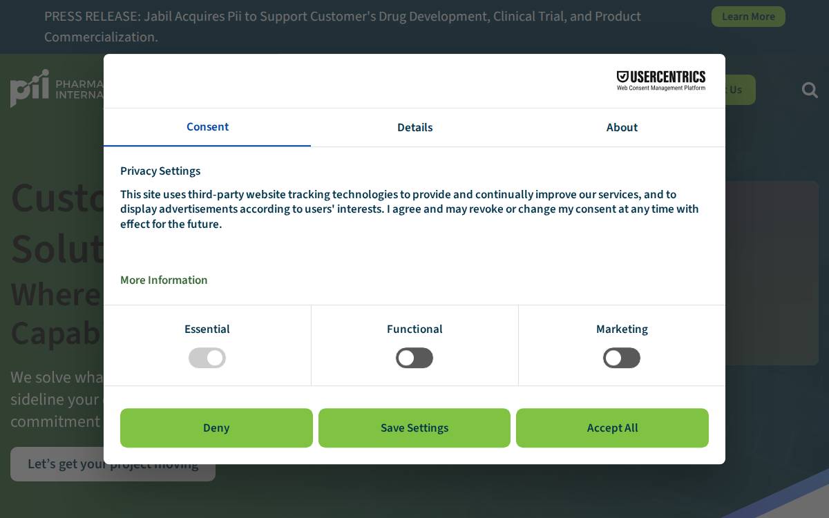 Pharm Int website preview