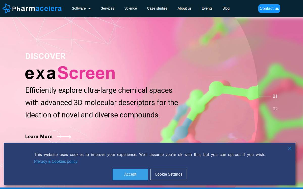 Pharmacelera website preview