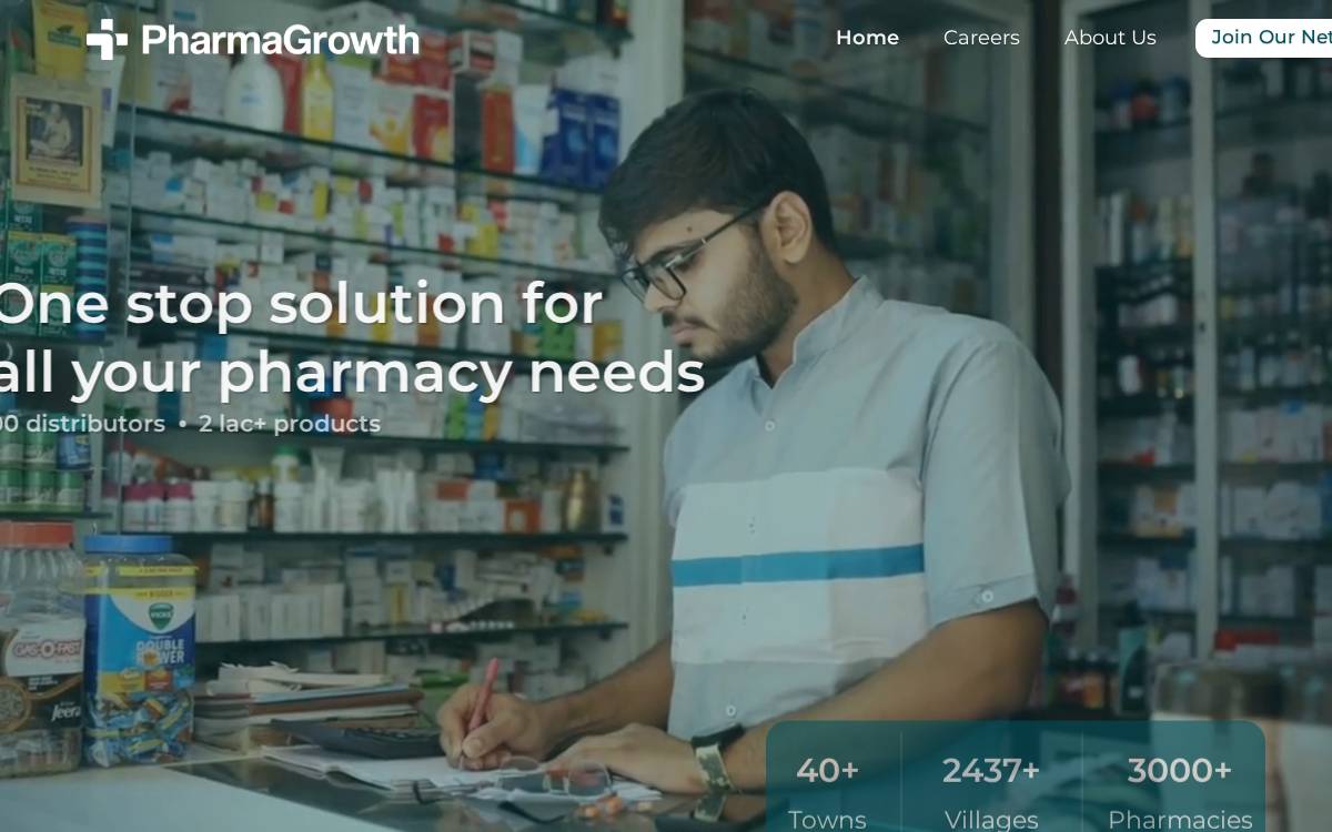 Pharmagrowth website preview