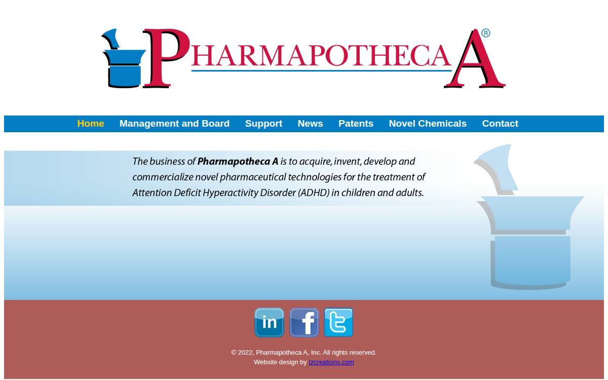 Pharmapotheca A website preview