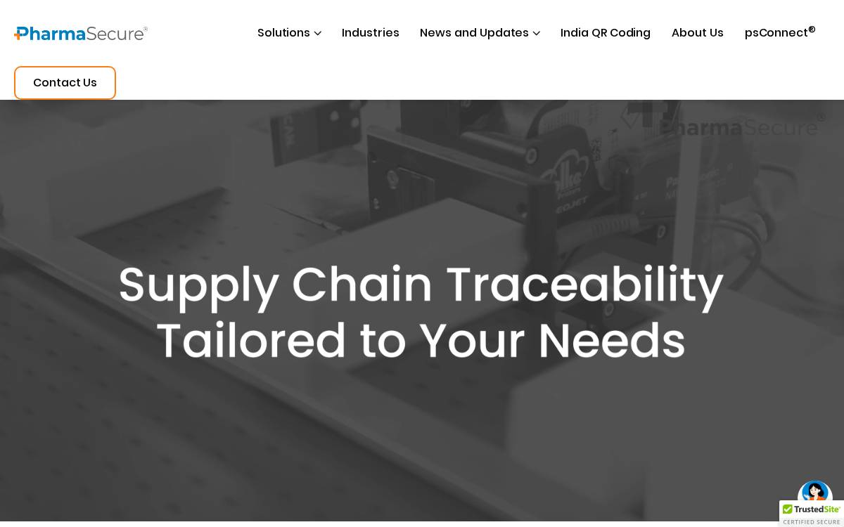 Pharmasecure website preview