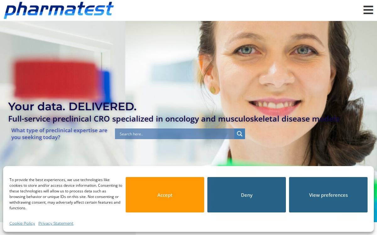 Pharmatest website preview
