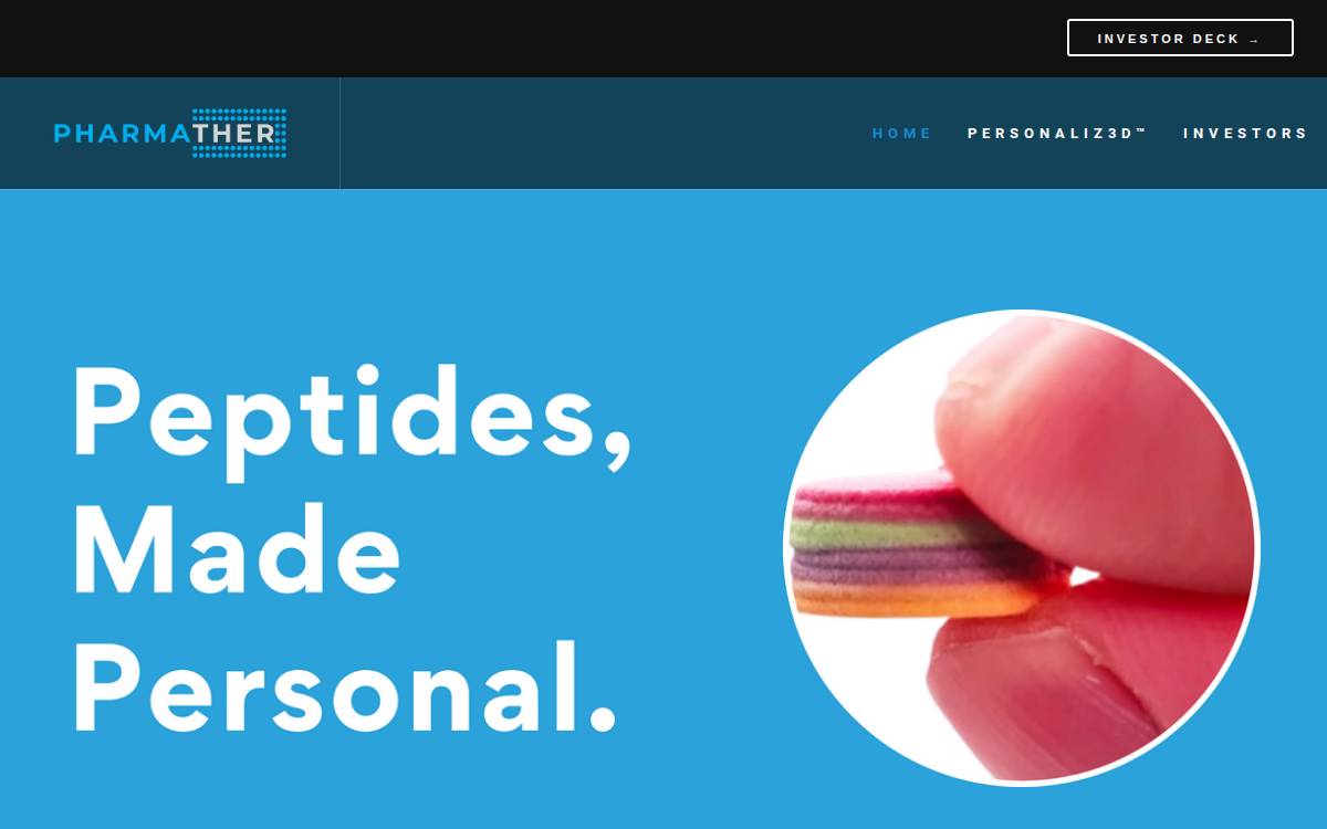 PharmaTher Holdings website preview