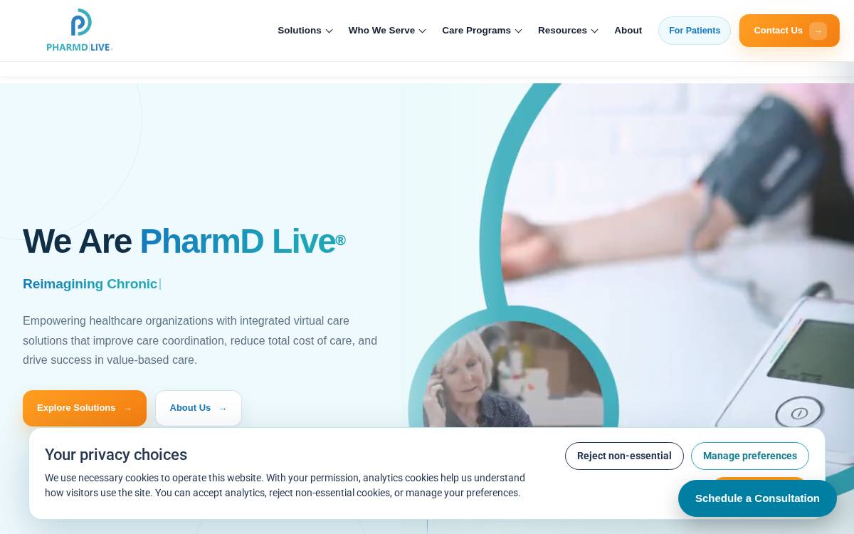 PharmD Live website preview
