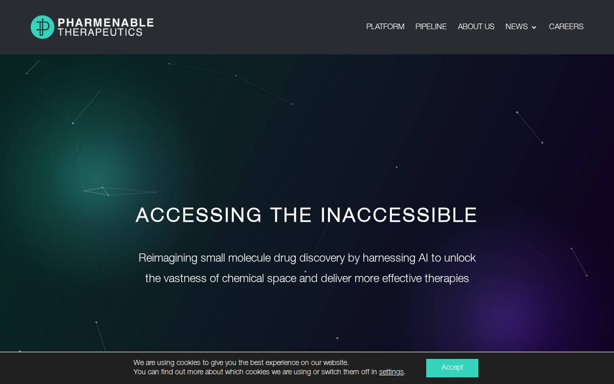 PharmEnable website preview