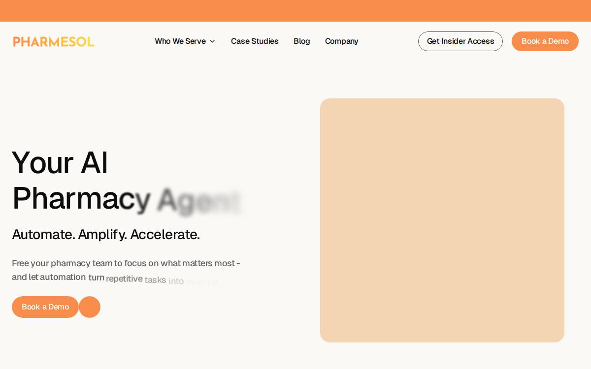 Pharmesol website preview
