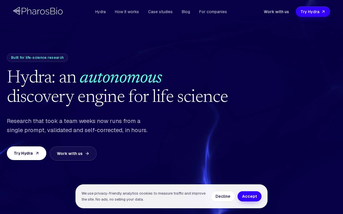 Pharos website preview