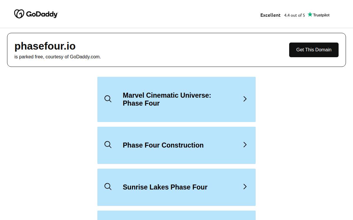 Phase Four website preview