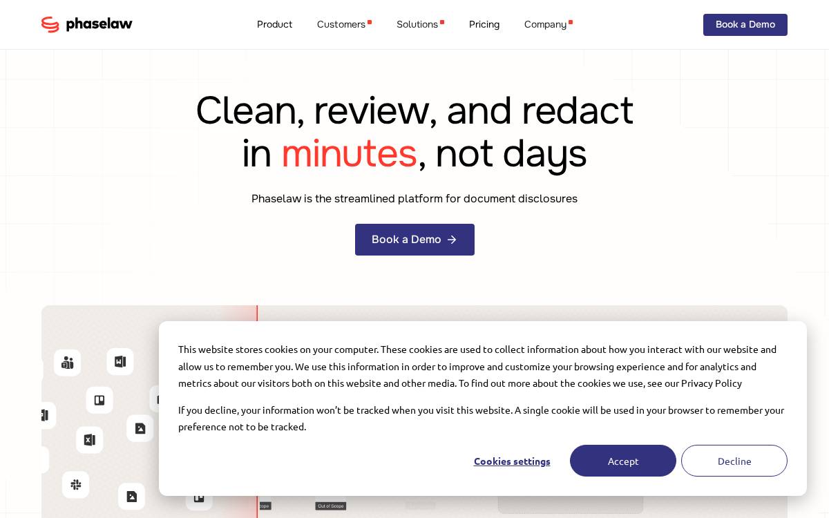 Phaselaw website preview