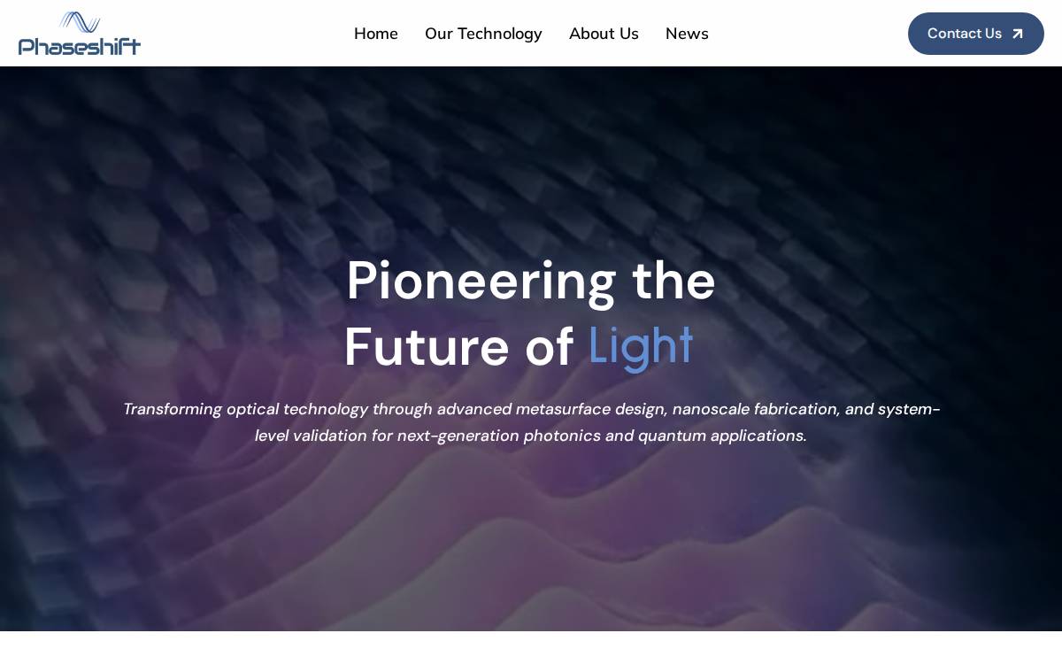Phaseshift website preview