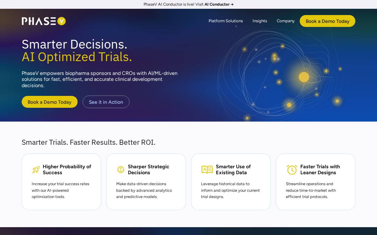 PhaseV website preview