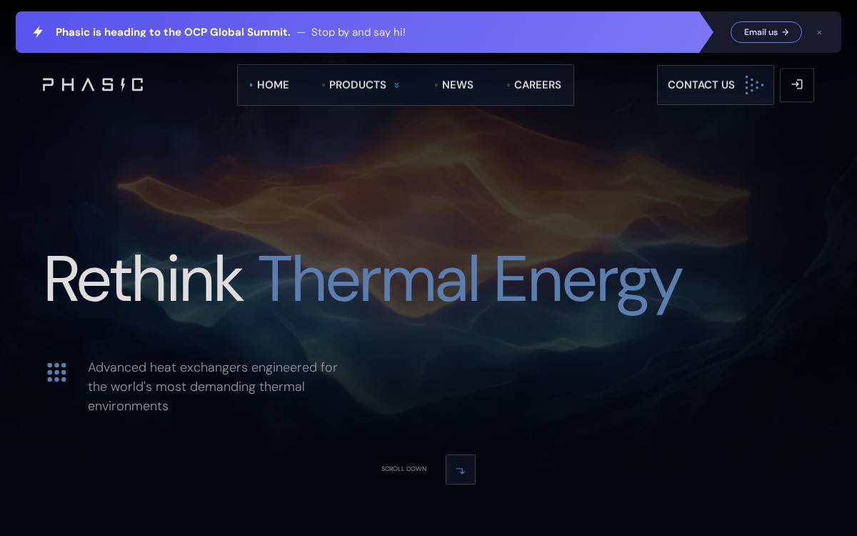 Phasic Energy website preview
